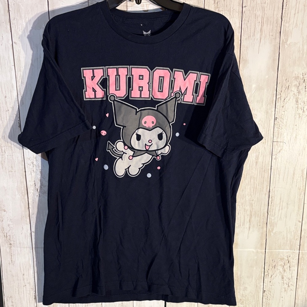 Kuromi Women's Short Sleeve Navy Tee